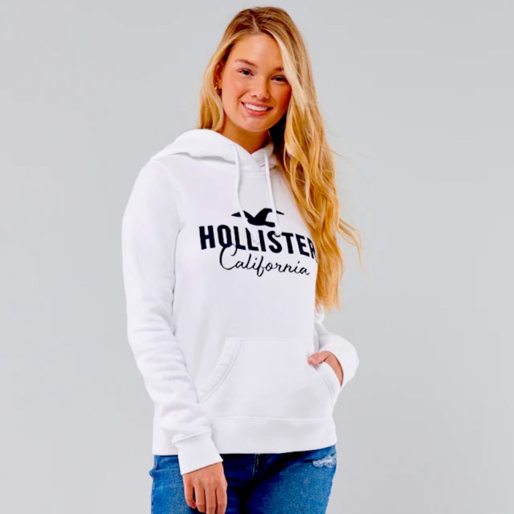 Hollister White Hoodie NWT
